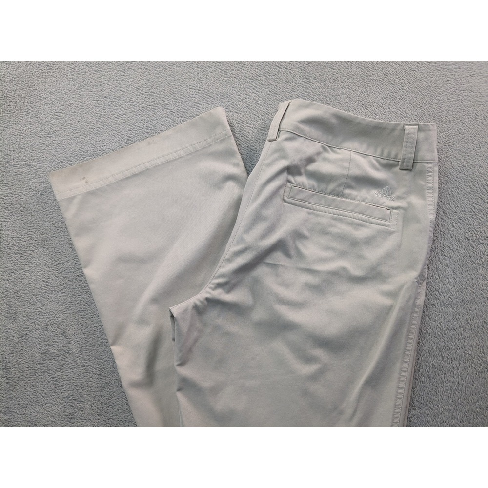 Adidas Climalite Womens Golf Pants Light Gray Straight Leg Size 10